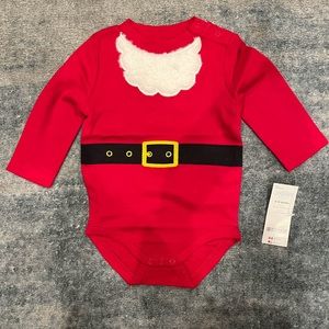 NWT GymboreeSanta Onesie 6-12m